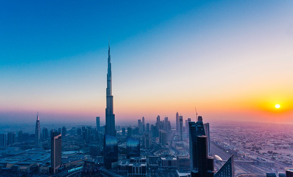 Burj khalifa Sunset